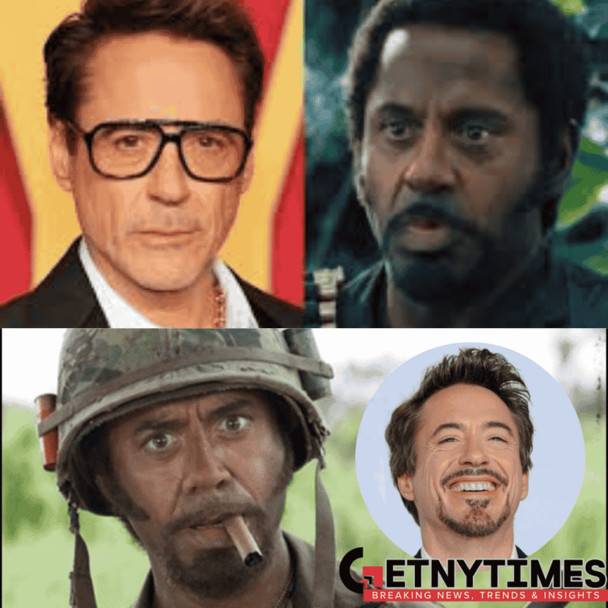 Robert Downey Jr Black face